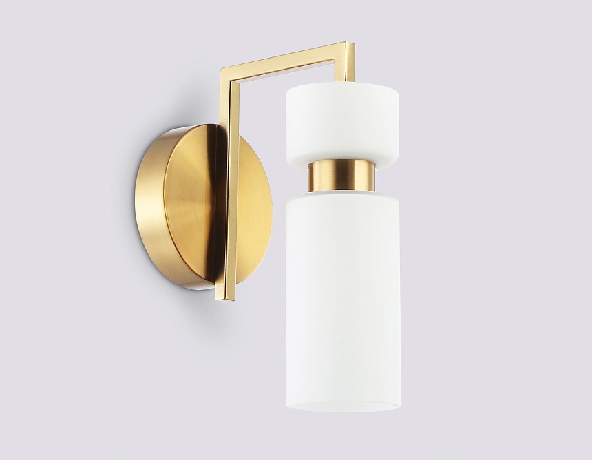 LH56130 BS/FR латунь/белый матовый E14 max 40W 150*100*210