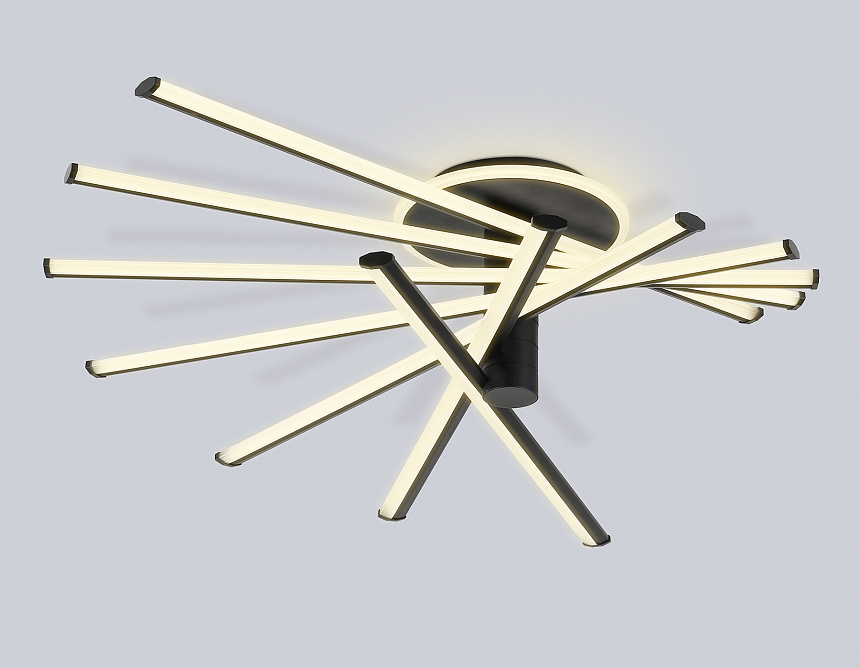 FL6242 BK черный 135W 3000K-6400K 900*750*230 (ПДУ ИК)