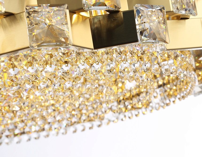 LH41009/18 BS/CL латунь/прозрачный E14*18 max 40W D700*320