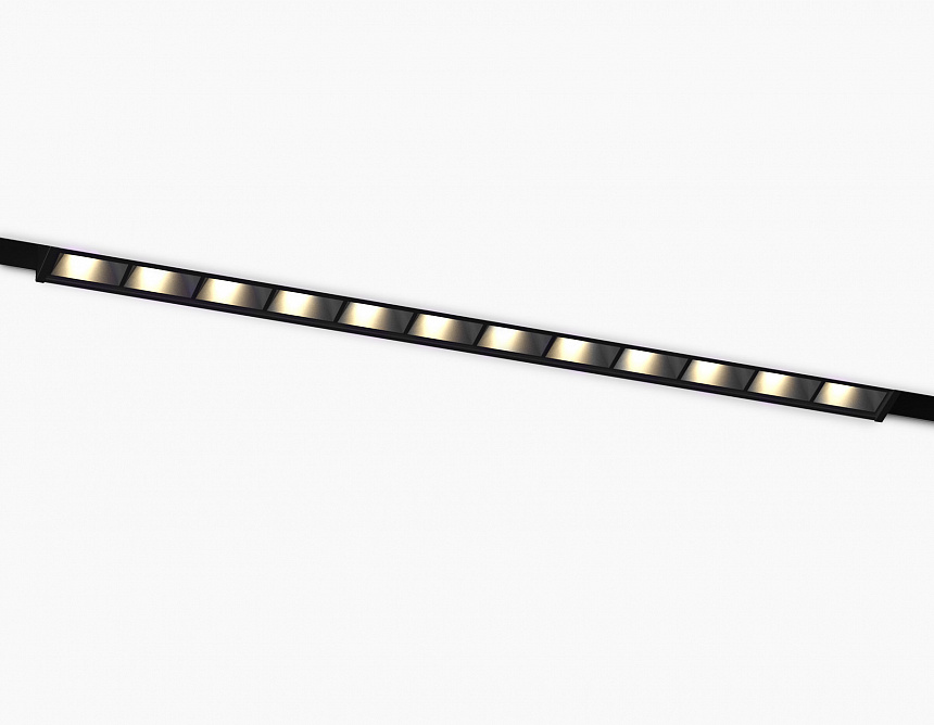 GL2335 BK черный IP20 10W 3CCT 3000/4200/6400K 48V 200*10*37