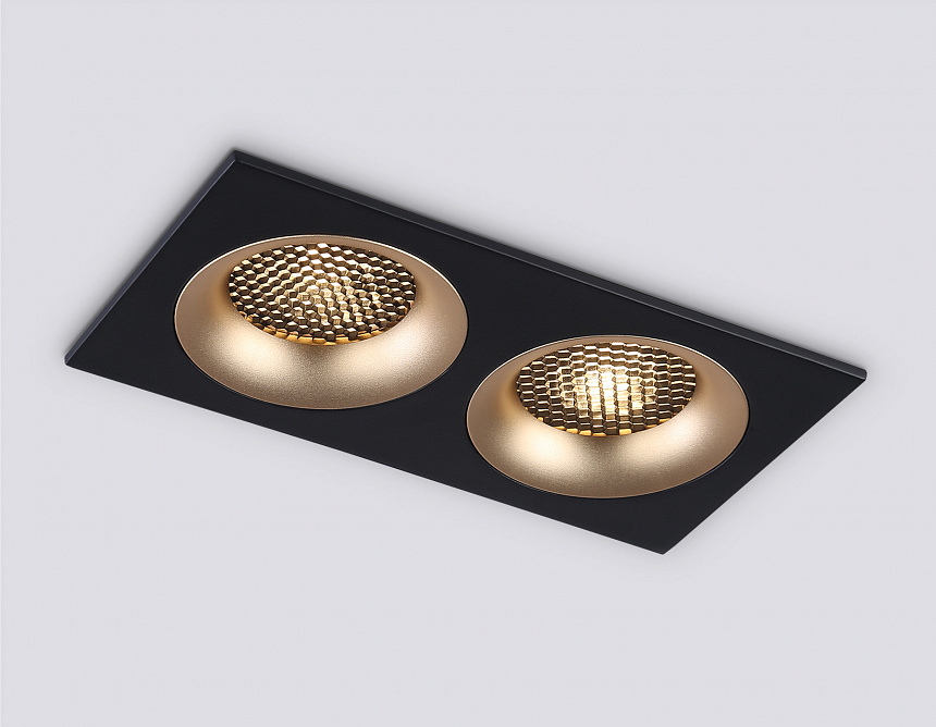 TN102735/2 BK/GD черный/золото GU5.3 175*92*23 TN102735/2 BK/GD черный/золото GU5.3 175*92*23