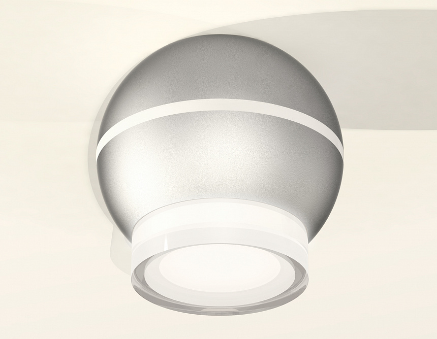 XS1103031 SSL/FR/CL серебро песок/белый матовый/прозрачный MR16 GU5.3 LED 3W 4200K (C1103, N7160)