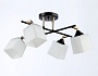 TR303084/4 BK/FGD/FR черный/золото/белый матовый E27/4 max 40W 580*580*250