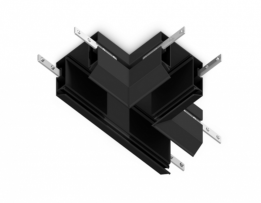 GL1044 BK черный коннектор Т-образный для корпуса в натяжной потолок Magnetic 220V 140*100*61 GL1044 BK черный коннектор Т-образный для корпуса в натяжной потолок Magnetic 220V 140*100*61