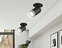 TA1273 SBK/FR черный песок/белый матовый MR16 GU5.3 D55*136