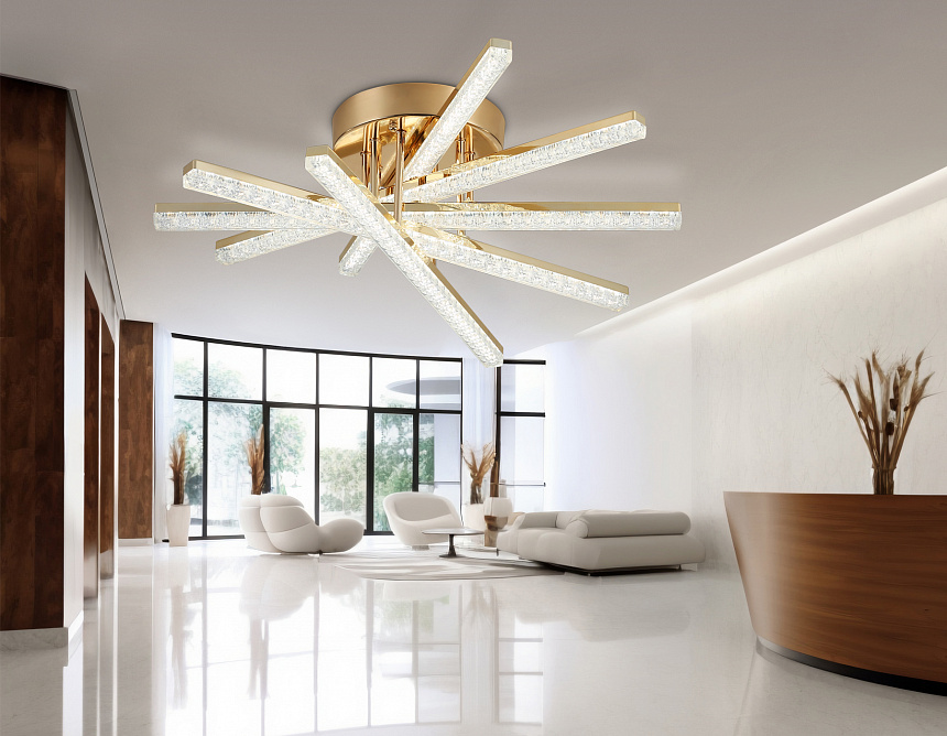 FA8897 GD золото 65W 3000K-6400K 600*580*190 (ПДУ РАДИО 2.4G)