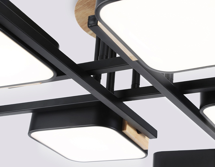 FL4890/8 BK/WD черный/дерево 144W 3000-6000K 960*960*160 (без ПДУ) FL4890/8 BK/WD черный/дерево 144W 3000-6000K 960*960*160 (без ПДУ)