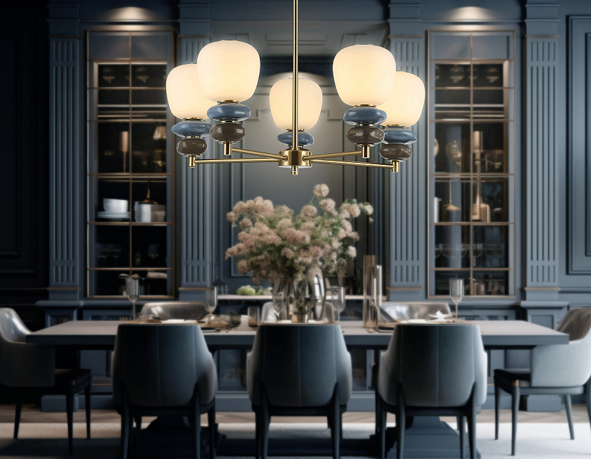 LH53164/5 SB/WH бронза/белый 40W 3000K D650*900