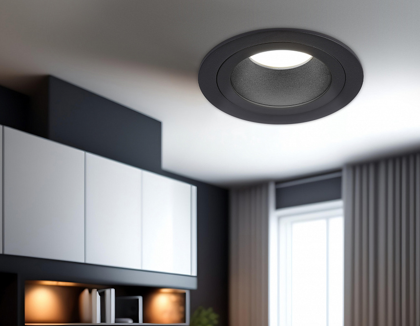 TN102824 BK/BK черный/черный GU5.3 D92*50