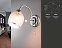 TR3194 CH/CL/FR хром/прозрачный/белый матовый E27 max 40W 190*110*290