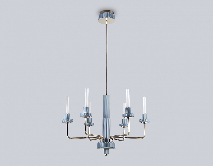 LH53124/6 GD/WH/GB золото/белый/серо-синий 10W 3000K D660*1120