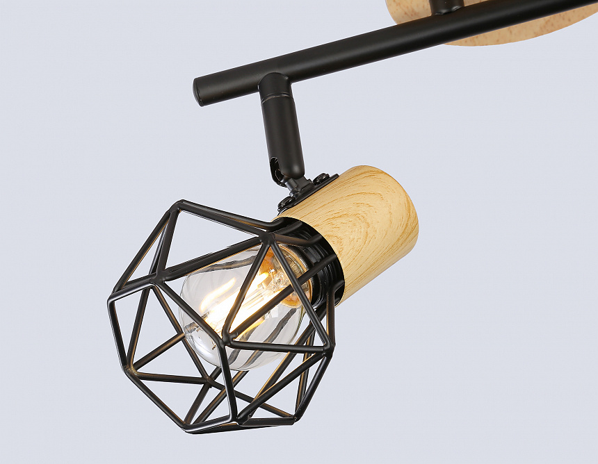 TR8752/2 BK/WD черный/дерево IP20 E27/2 310*115*200