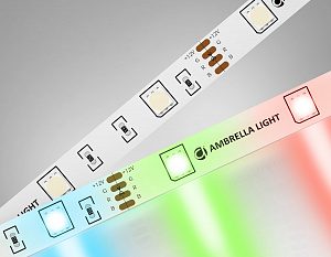 GS2201 5050 30Led/ 7.2W m/ 12V IP20 RGB /5000*10*1.87mm (4 конт.)