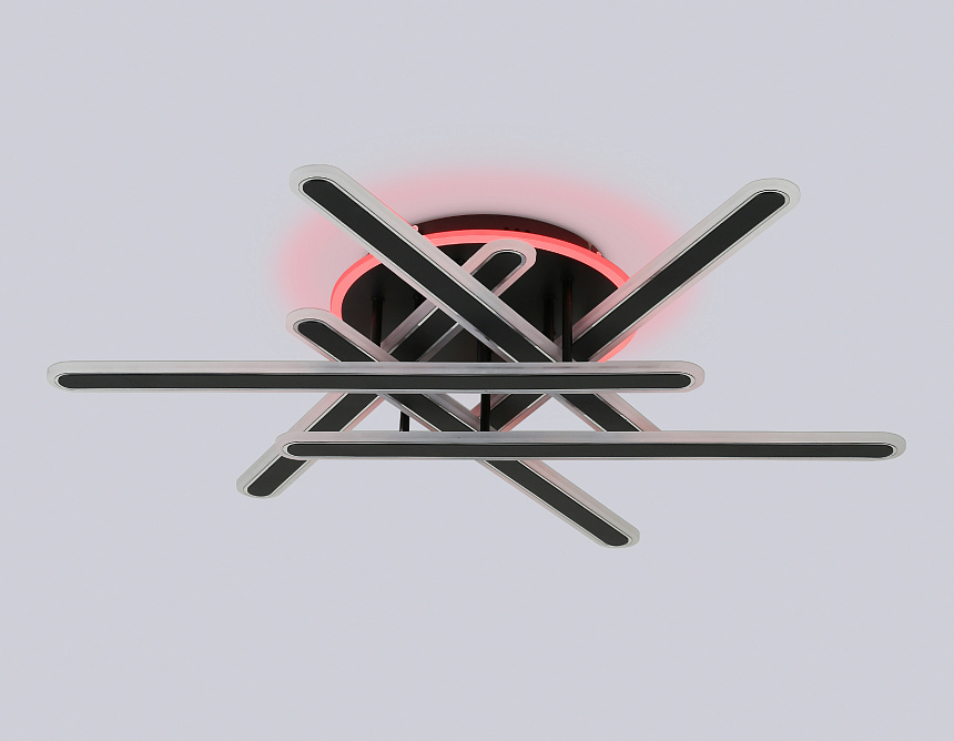 FA8908 BK/CH черный/хром 125W 3000-6400K+RGB 800*770*160 (ПДУ ИК)