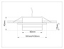 TN52422 BK/FR черный/белый матовый GX53 max 12W 105*105*45