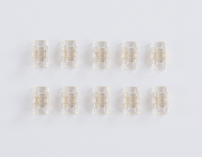 GS6366 Соединитель прямой COB CCT 12/24V для лент 8mm (3 конт.) (10шт)