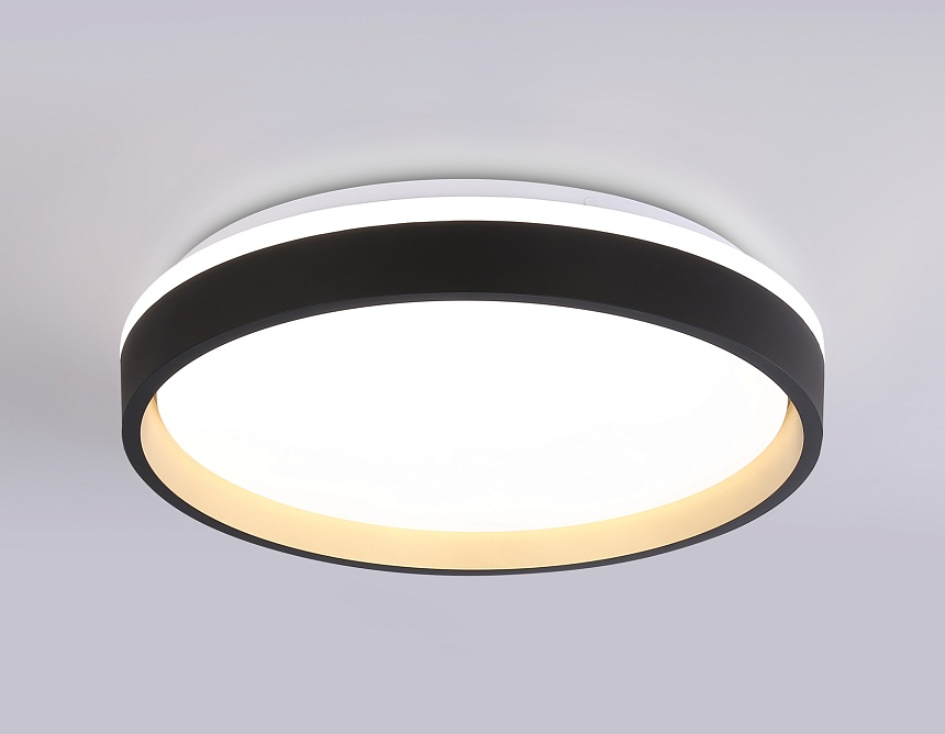 FZ604 BK/GD черный/золото IP20 46W 3000K-6500K+RGB D390*80 (ПДУ ИК)