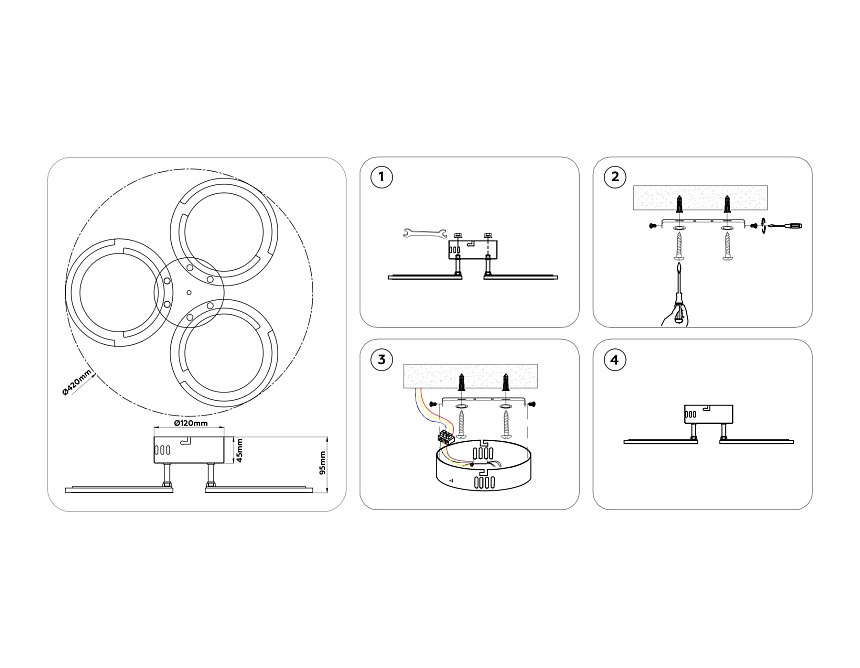 FA8942/3 WH белый 32W 3000-6000K D420*95 (ПДУ ИК)