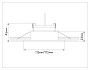 TN51917 BK черный GX53 max 12W 115*115*23