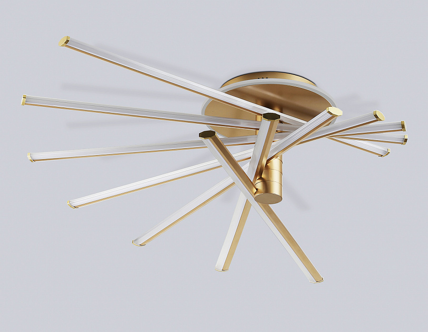 FL6244 GD золото 125W 3000K-6400K+RGB 900*750*230 (ПДУ ИК)