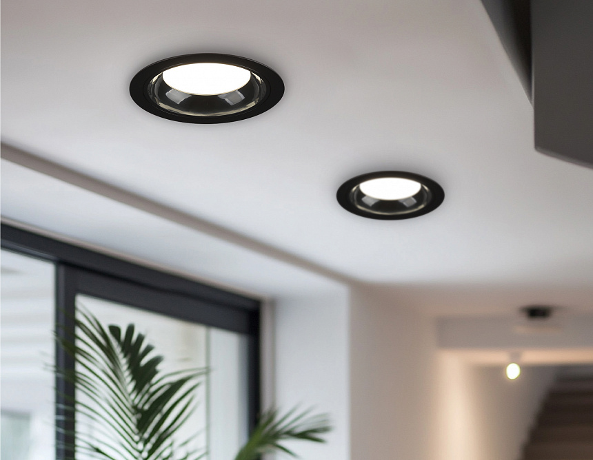 TN52336 SBK/GBK черный песок/черный глянец GX53 max 12W D115*25