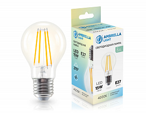 601514 Filament LED A60 15W E27 4000K 220-240V