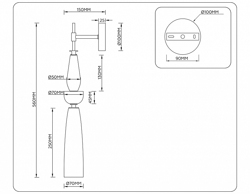 LH75369 GD/WH золото/белый G9 max 28W 70*150*560