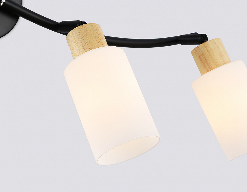 TR8723/4 BK/WD черный/дерево E14/4 max 60W 760*100*210