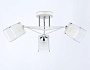 TR303071/3 WH/CH/FR белый/хром/белый матовый E27/3 max 40W D560*250