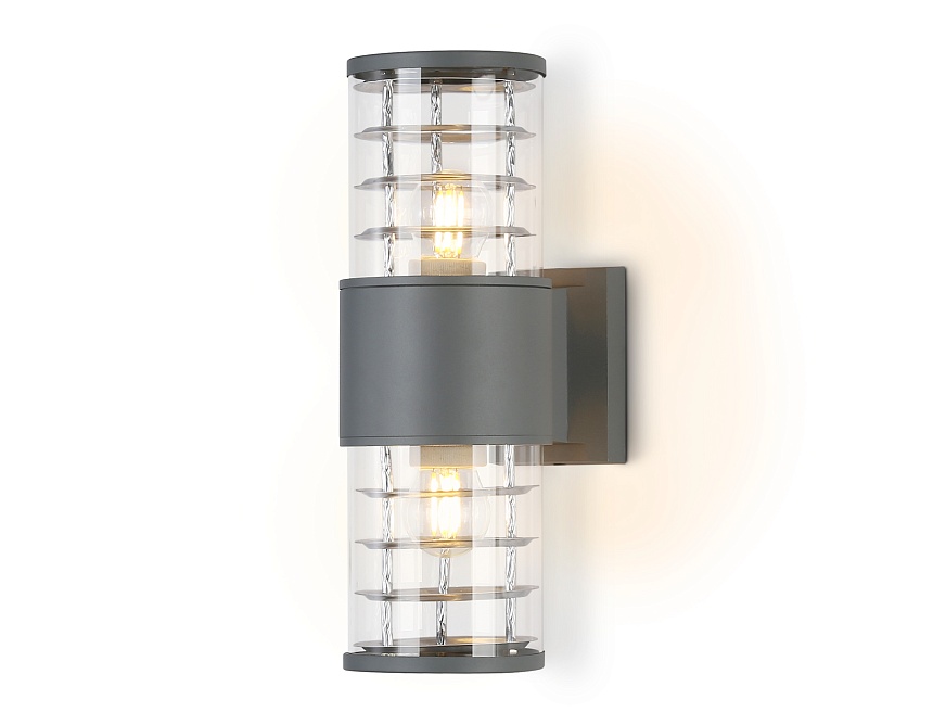 ST2523/2 GR/CL серый/прозрачный IP54 E27/2 max 11W 305*110*155