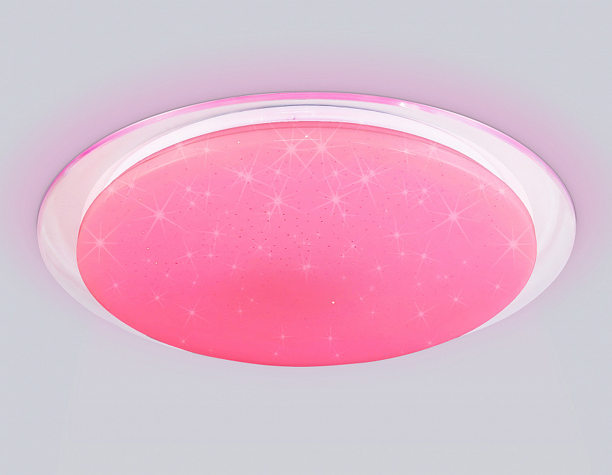 FZ770 WH белый IP20 42W 3000-6500K+RGB 450*55 (ПДУ ИК)