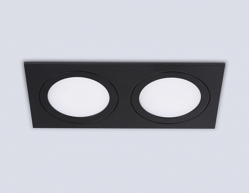 TN6615/2 BK черный IP44 GX53/2 max 15W 215*110*24