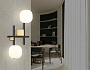 LH51019/2 BK/BS/FR черный/латунь/белый матовый G9*2 max 28W 230*170*480