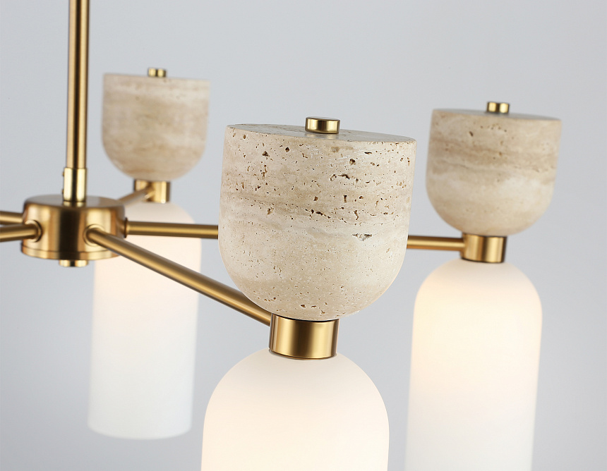 LH53325/5 BS/WH латунь/белый G9*5 max 25W D600*750