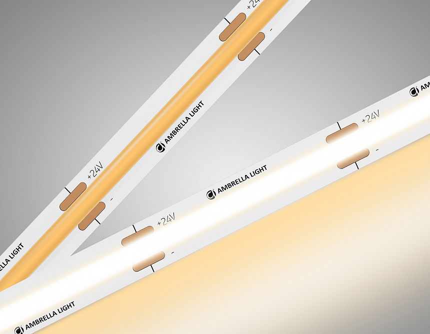 GS4751 COB 528Led/14W m/ 24V IP20 3000K/ 5m*10mm*2mm (2 конт.)