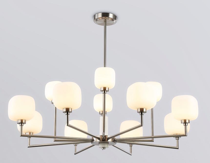 LH53005/12 SN/FR сатин никель/белый матовый G9*12 max 40W D910*680