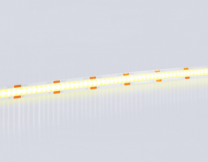 GS4901 COB 608Led/ 12W m/ 24V IP20 CCT 3000-6500K/ 5m*8mm*2.2mm (3 конт.)