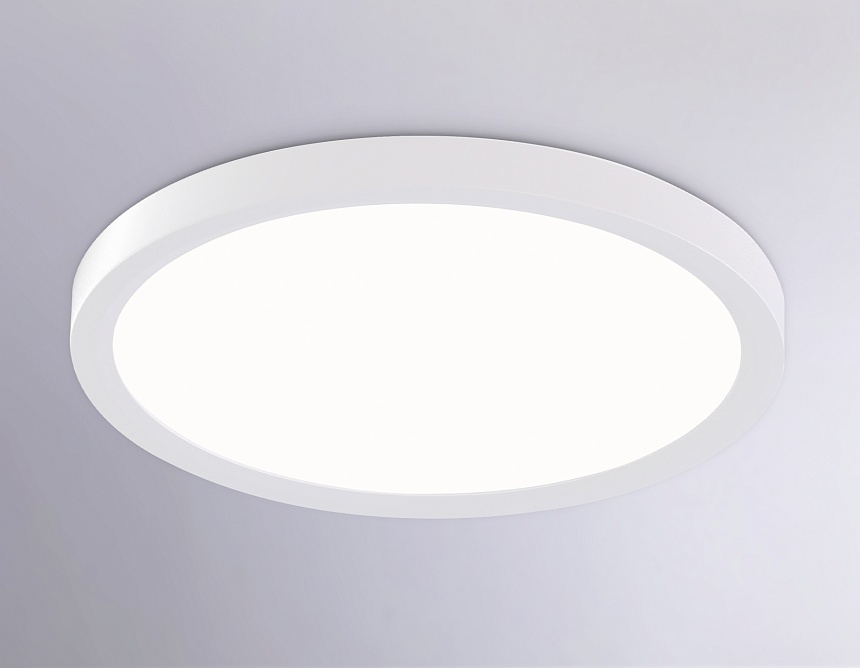 FZ1903 WH белый IP54 20W 3000K-6500K CCT-переключатель D300*25 (Без ПДУ)