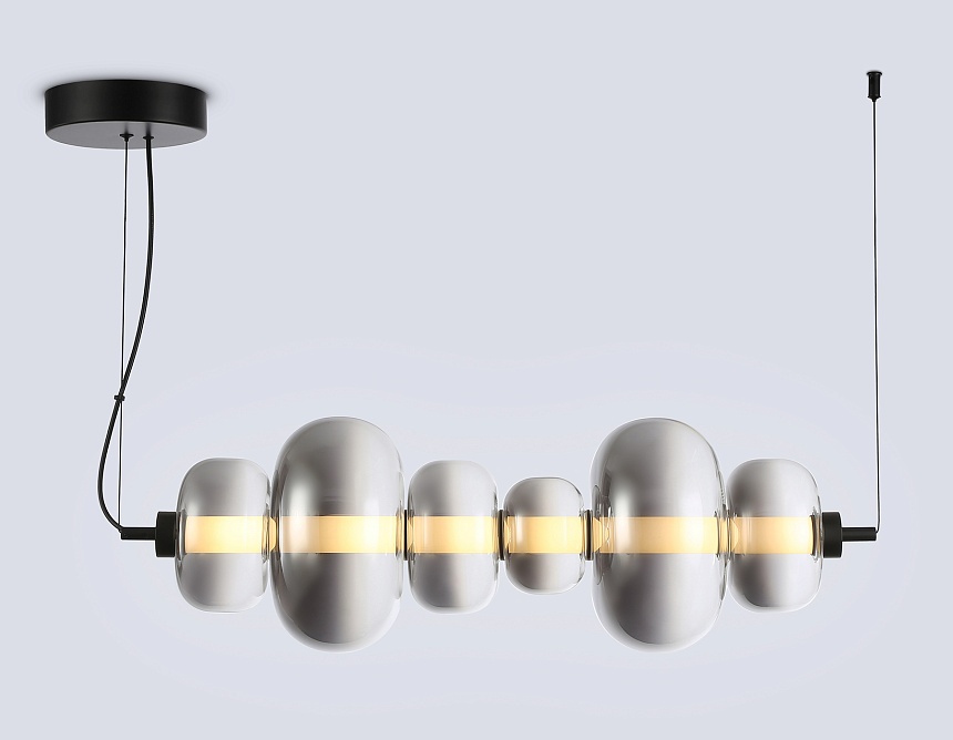 LH11072 BK/SM черный/дымчатый 36W 3000K 745*230*230