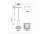 LH31001 BS/TI латунь/янтарь 10W 3000K 150*150*240
