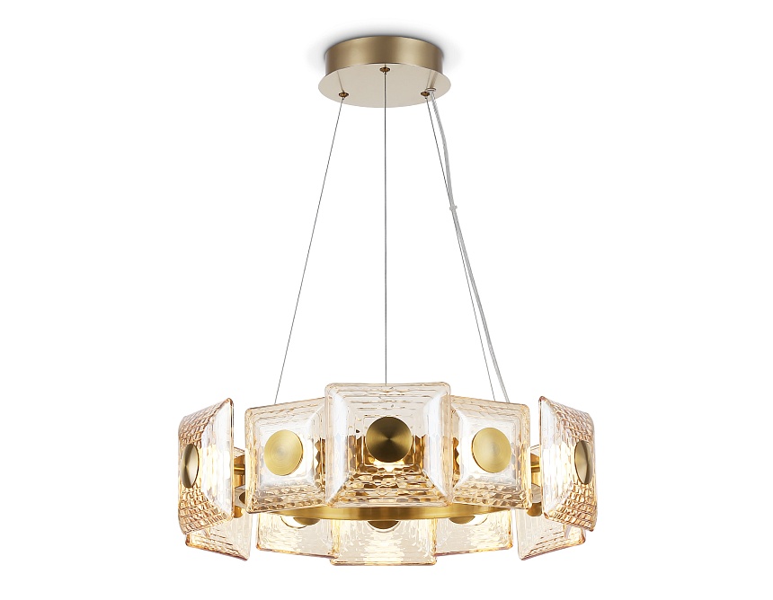 LH31021 BS/TI латунь/янтарь 56W 3000K D570*150