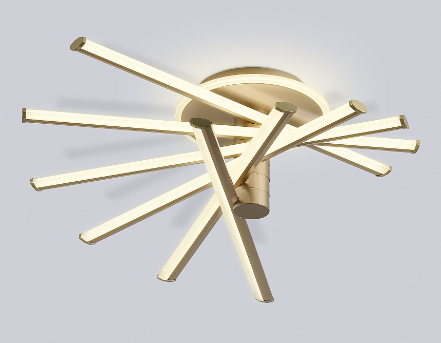 FL6234 GD золото 96W 3000K-6400K 605*605*200 (ПДУ ИК)