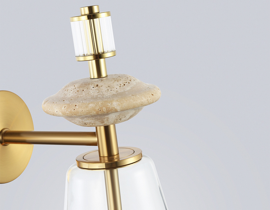 LH53307 BS/CL латунь/прозрачный E14 max 40W 190*130*350