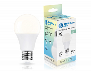 601204 LED A60 12W IC E27 4000K 175-265V