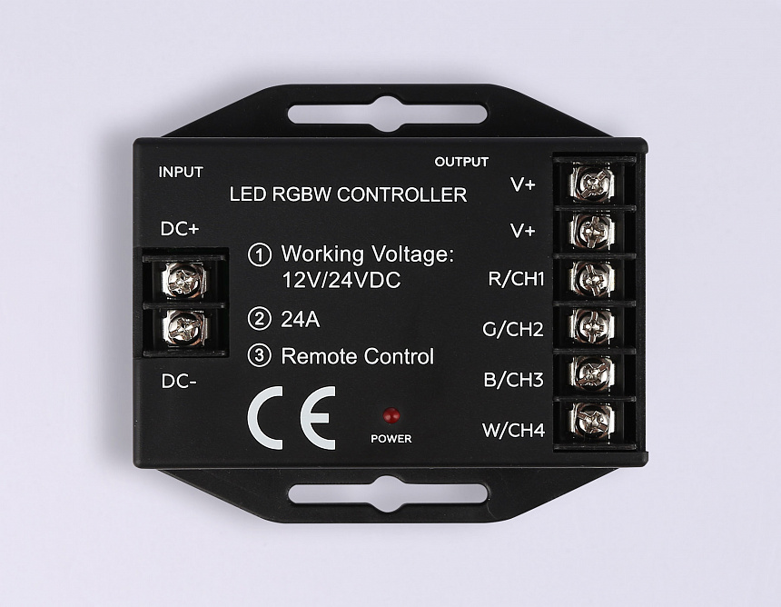GS11461 контроллер RGBW 24A 12V 288W/ 24V 576W (ПДУ Радио 2.4G AAA)