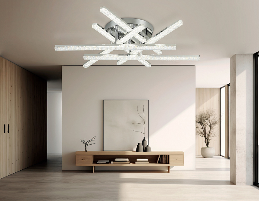 FA8898 CH хром 75W 3000K-6400K 740*710*170 (ПДУ РАДИО 2.4G)