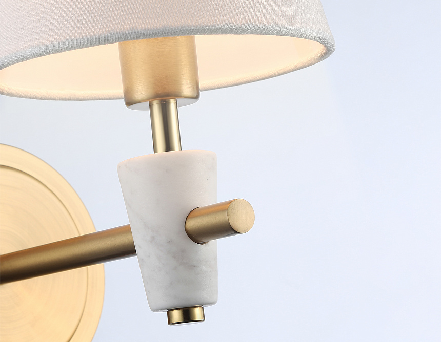 LH75047 BS/WH латунь/белый E14 max 40W 230*140*270