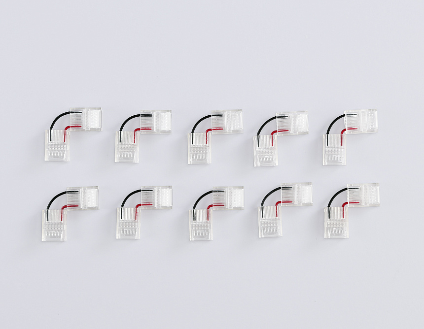 GS6871 Соединитель угловой COB 12/24V для лент 12mm (2 конт.) (10шт)