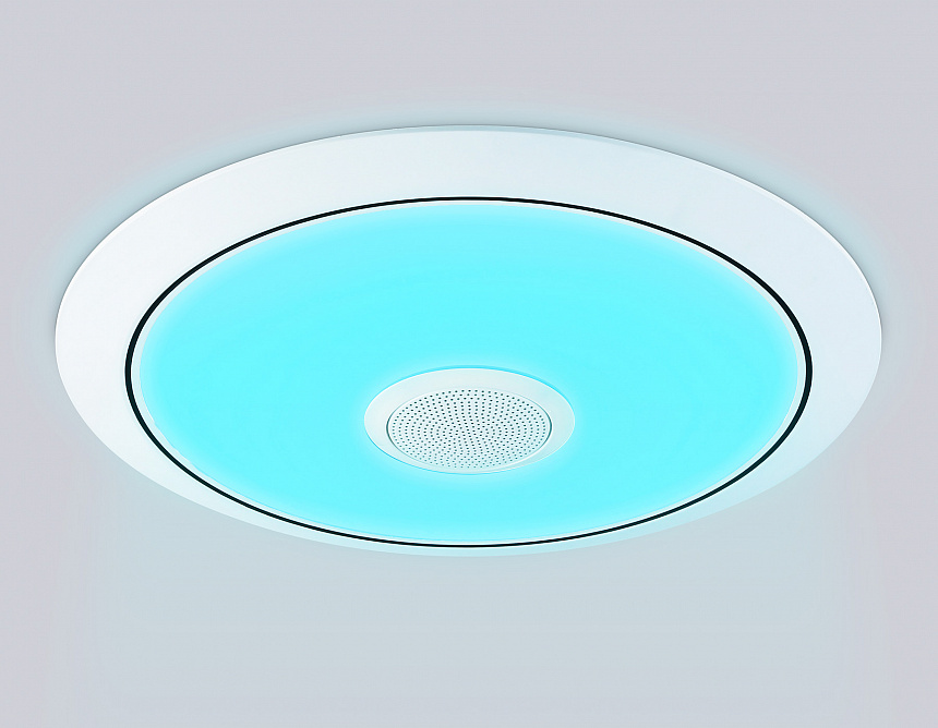 FZ710 WH белый IP20 40W 3000-6500K+RGB Music 370*56 (ПДУ ИК)