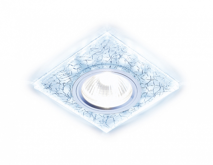 S227 W/CH/C белый/серебро/MR16+3W(LED COLD)